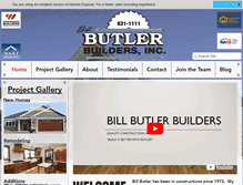 Tablet Screenshot of billbutlerbuilders.com